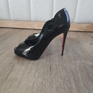 Christian Louboutin Black and Red High Heel Shoes